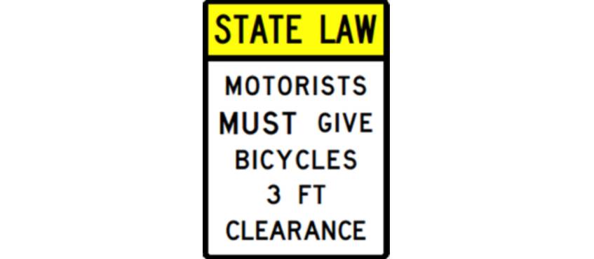 Protecting Bicyclists with Three-Feet-to-Pass Signs