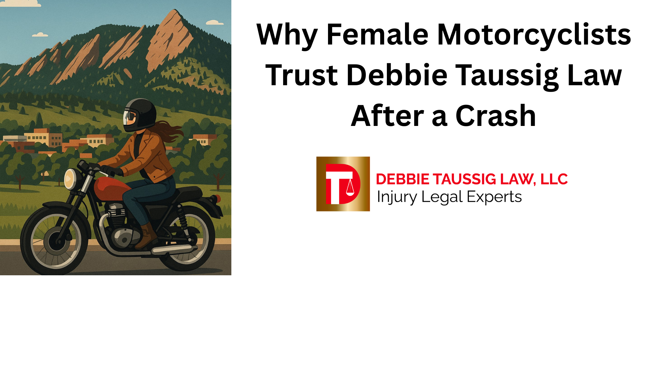 Why Female Motorcyclists Trust Debbie Taussig Law After a Crash
